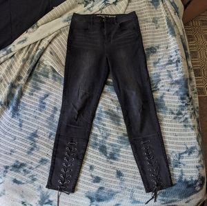 American Eagle lace up jeans